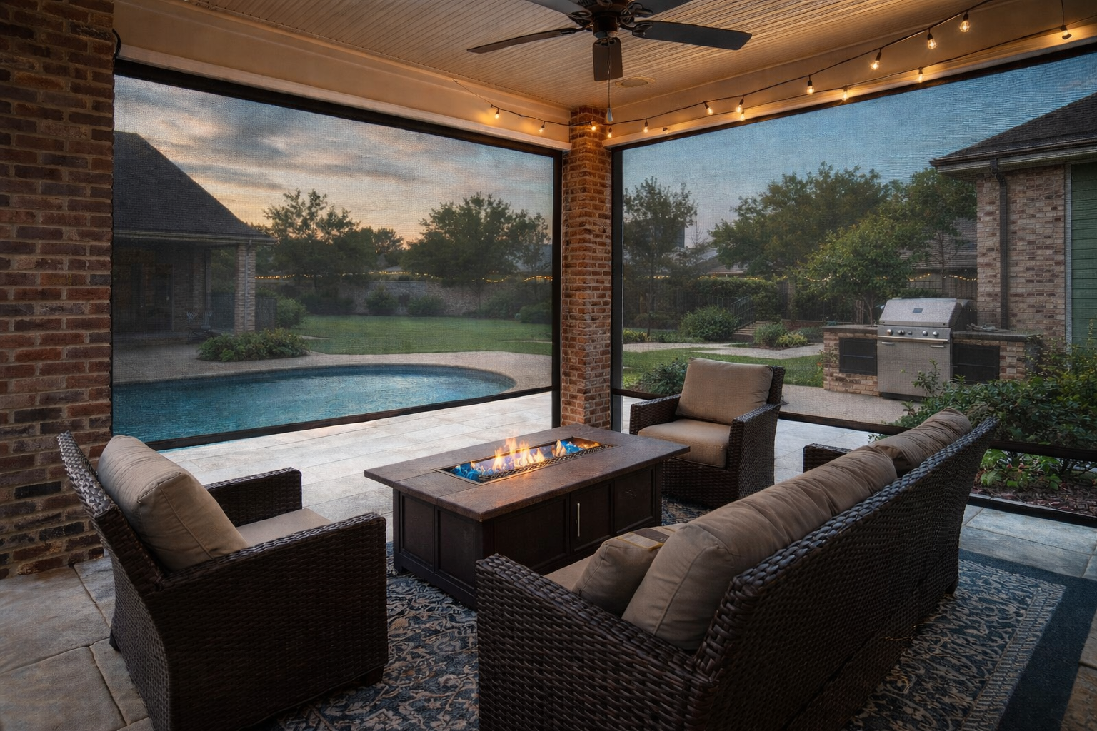 How Lafayette Homeowners Are Using Motorized Patio Screens to Beat Heat, Bugs, and Glare